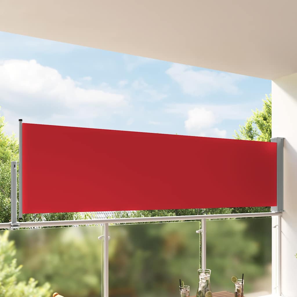 Ausziehbare Seitenmarkise 100x300 cm Rot
