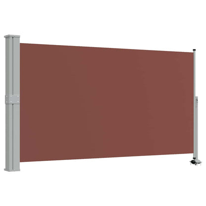 Ausziehbare Seitenmarkise 140 x 300 cm Braun