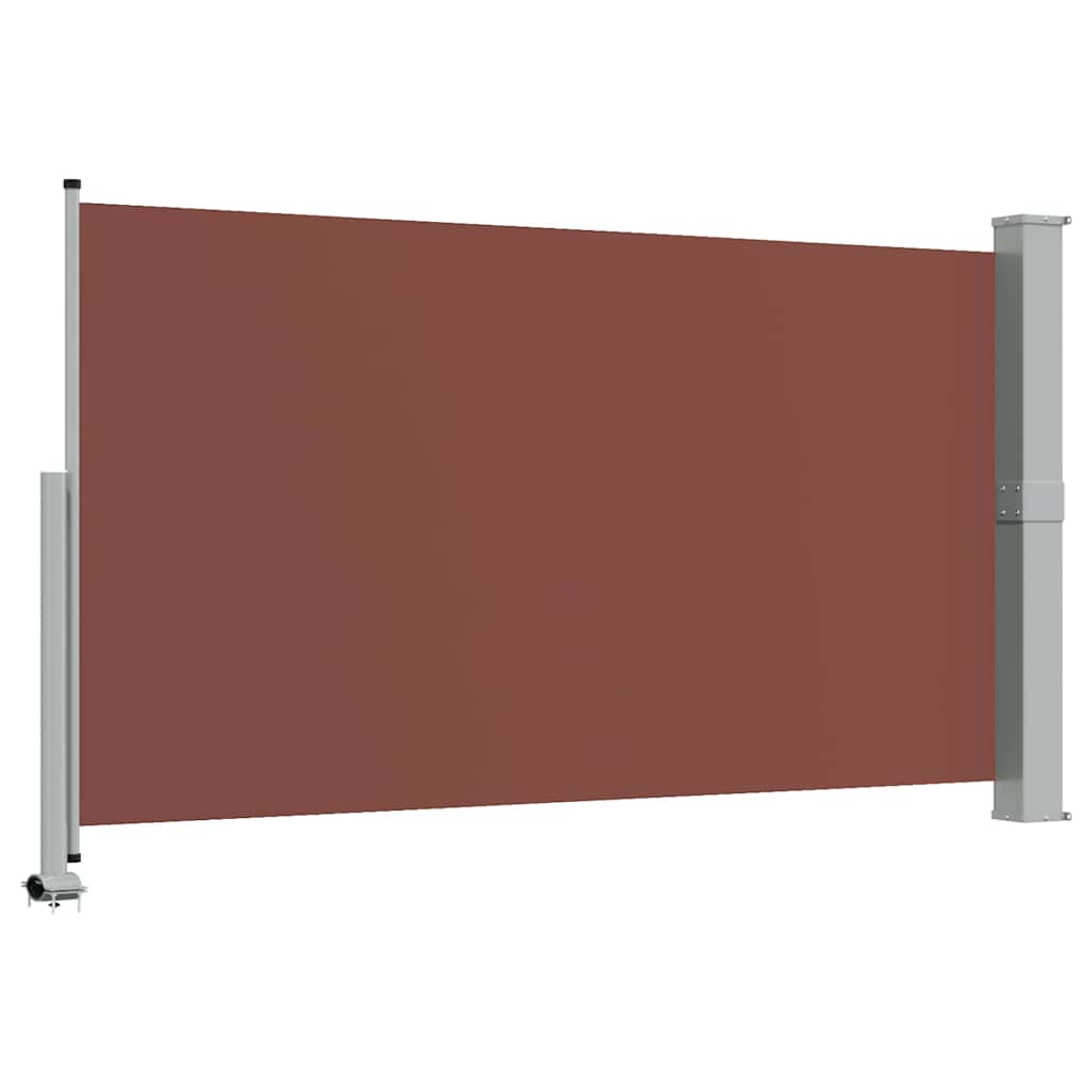 Ausziehbare Seitenmarkise 140 x 300 cm Braun