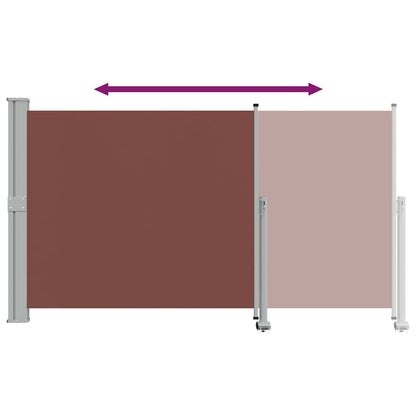 Ausziehbare Seitenmarkise 140 x 300 cm Braun