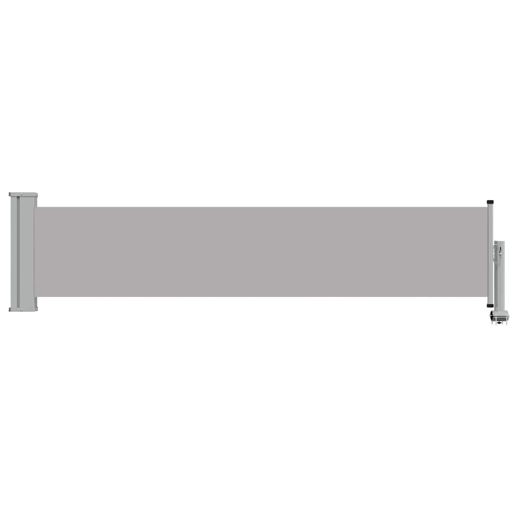 Ausziehbare Seitenmarkise 60×300 cm Grau