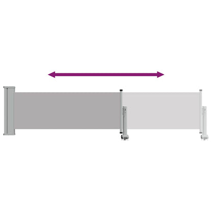 Ausziehbare Seitenmarkise 60×300 cm Grau