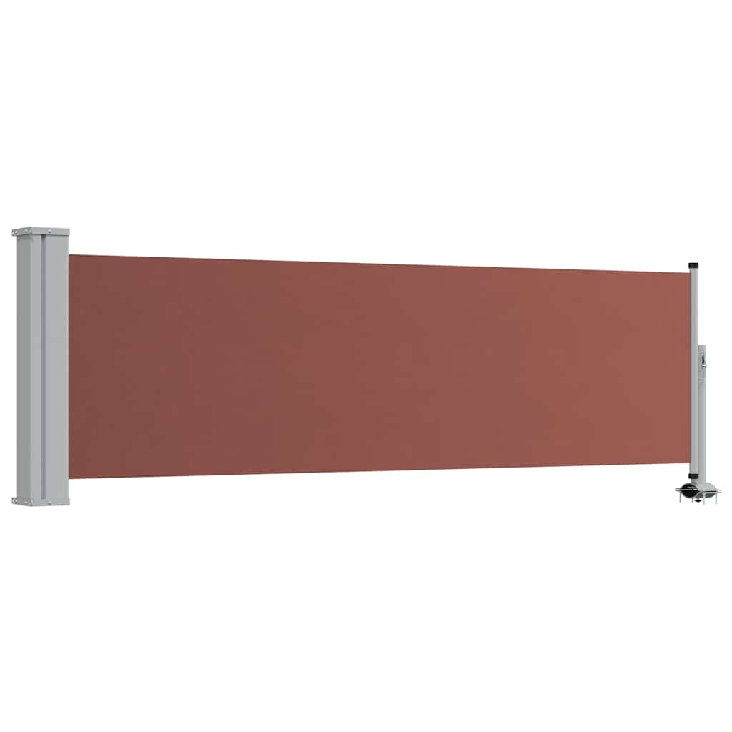Ausziehbare Seitenmarkise 80×300 cm Braun