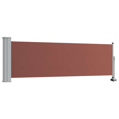 Ausziehbare Seitenmarkise 80×300 cm Braun