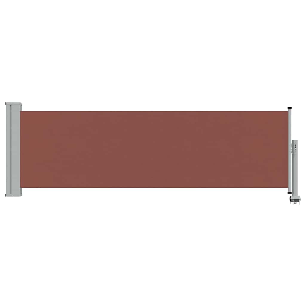 Ausziehbare Seitenmarkise 80×300 cm Braun