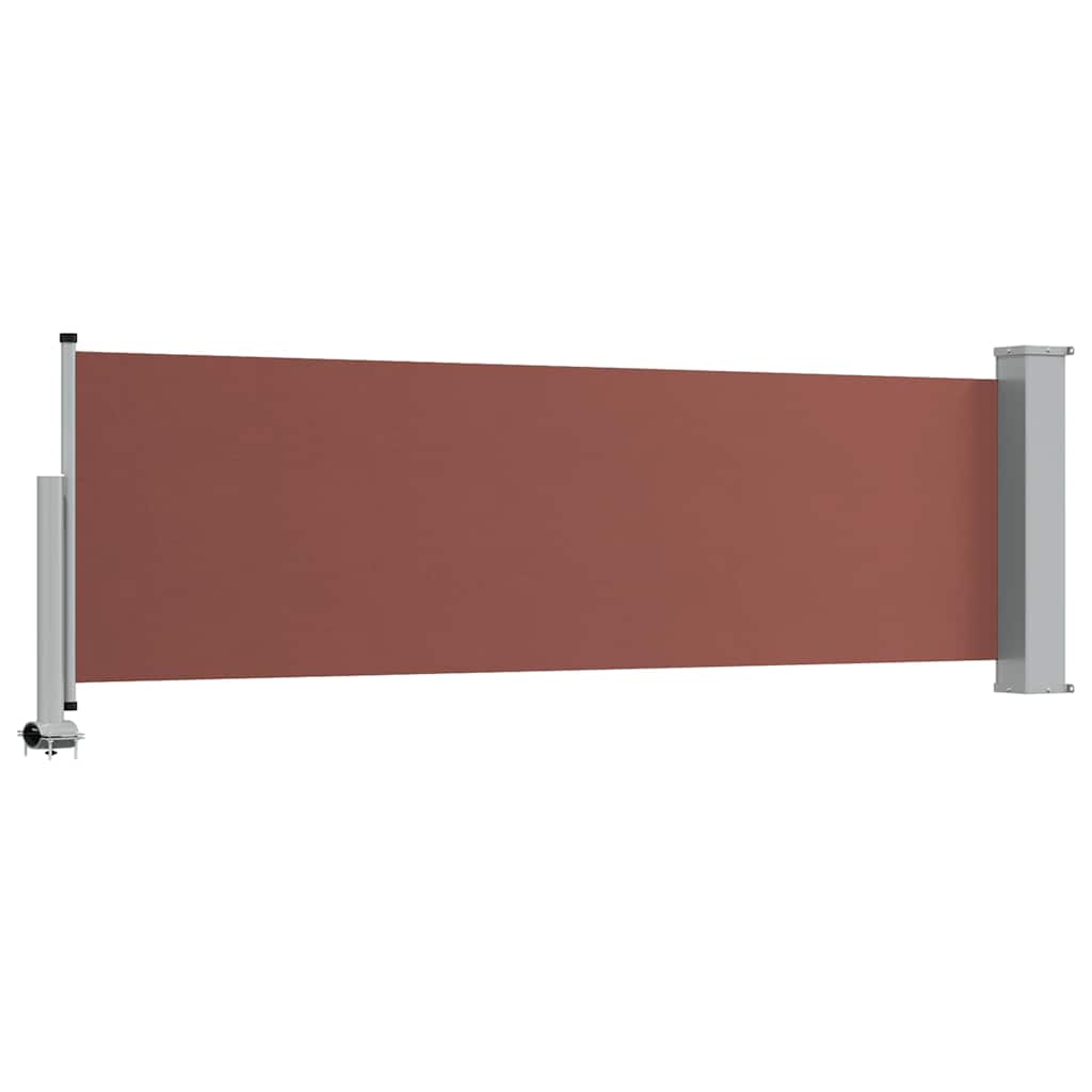 Ausziehbare Seitenmarkise 80×300 cm Braun
