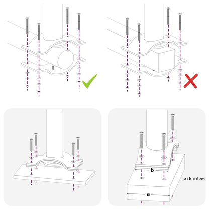 Ausziehbare Seitenmarkise 80×300 cm Braun