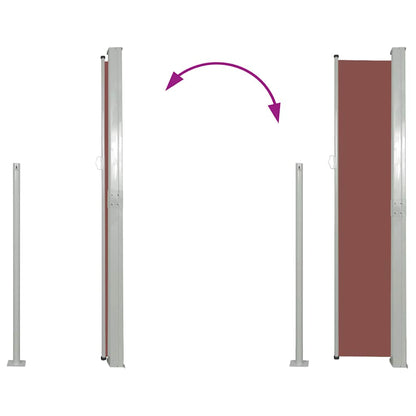 Ausziehbare Seitenmarkise 170×300 cm Braun