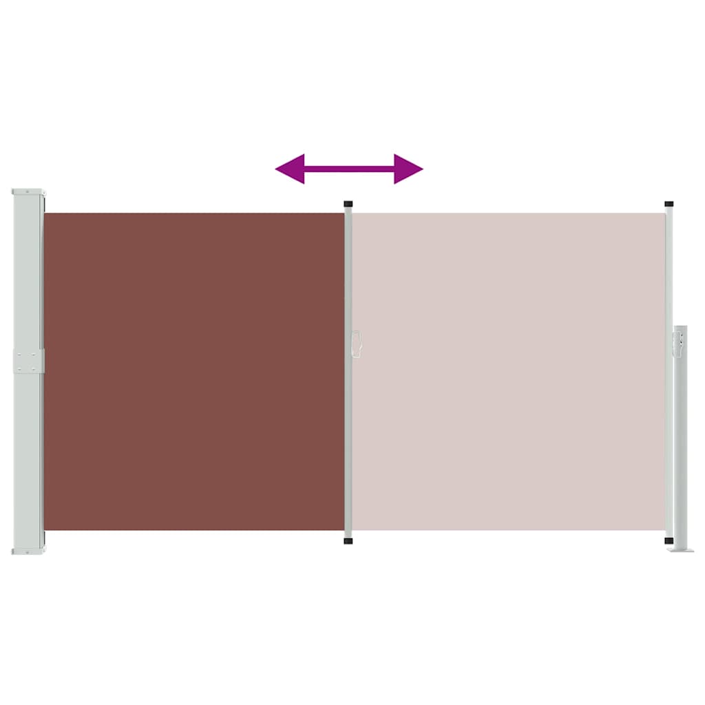 Ausziehbare Seitenmarkise 170×300 cm Braun