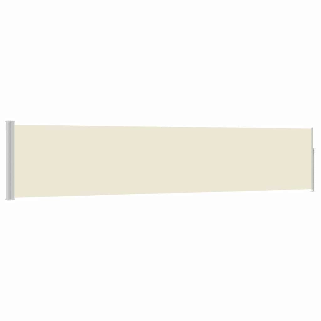 Ausziehbare Seitenmarkise 100×514 cm Creme
