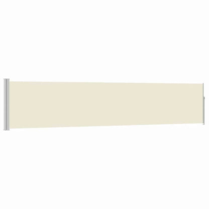 Ausziehbare Seitenmarkise 100×514 cm Creme
