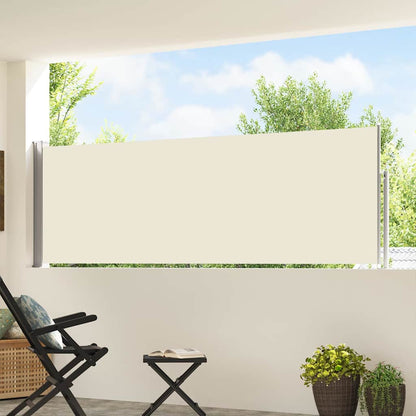 Ausziehbare Seitenmarkise 100×514 cm Creme