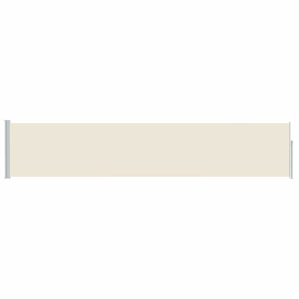 Ausziehbare Seitenmarkise 100×514 cm Creme
