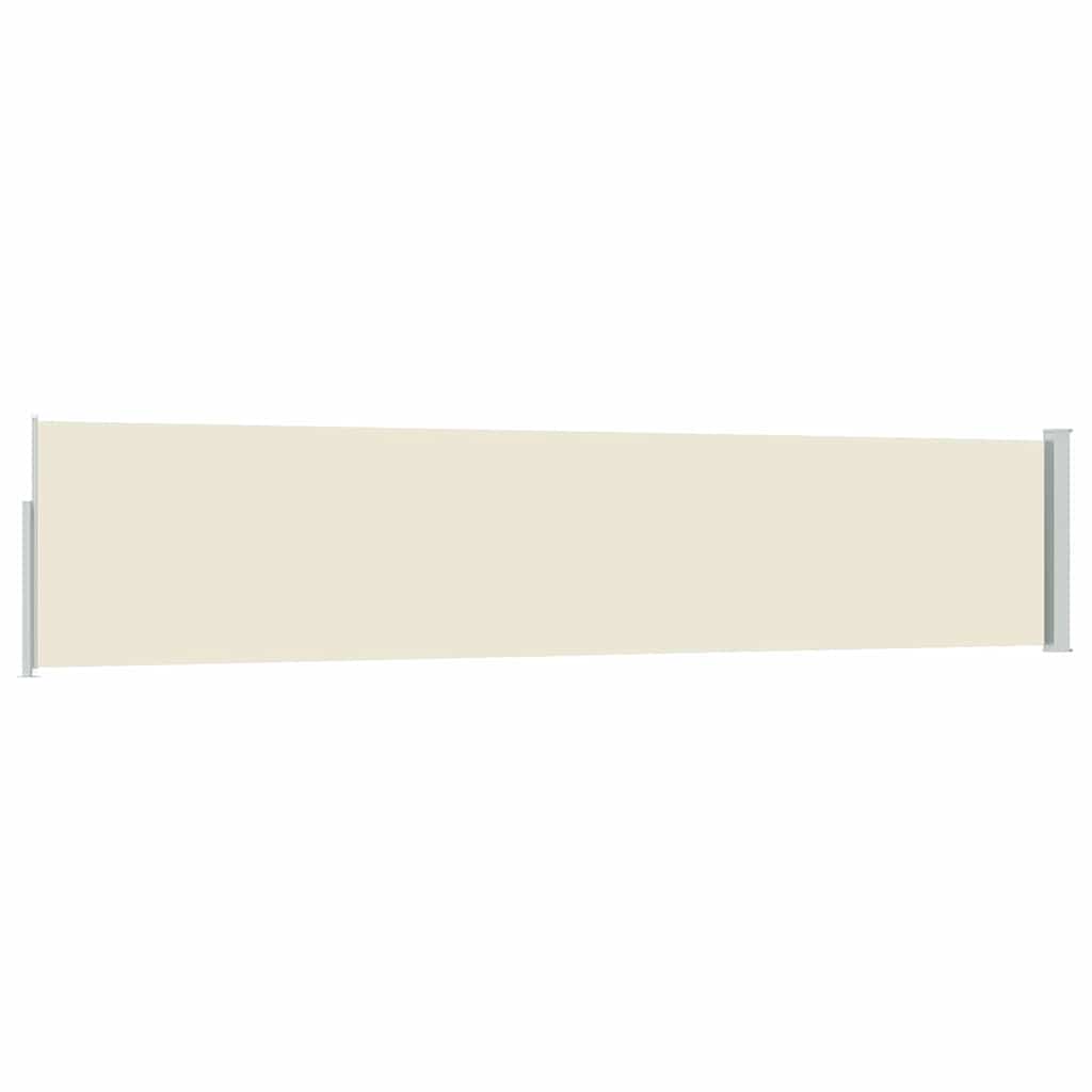 Ausziehbare Seitenmarkise 100×514 cm Creme