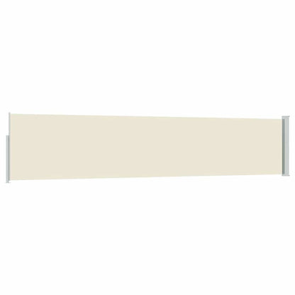 Ausziehbare Seitenmarkise 100×514 cm Creme