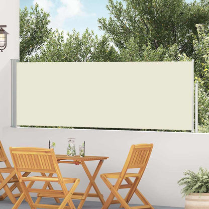 Ausziehbare Seitenmarkise 100×514 cm Creme