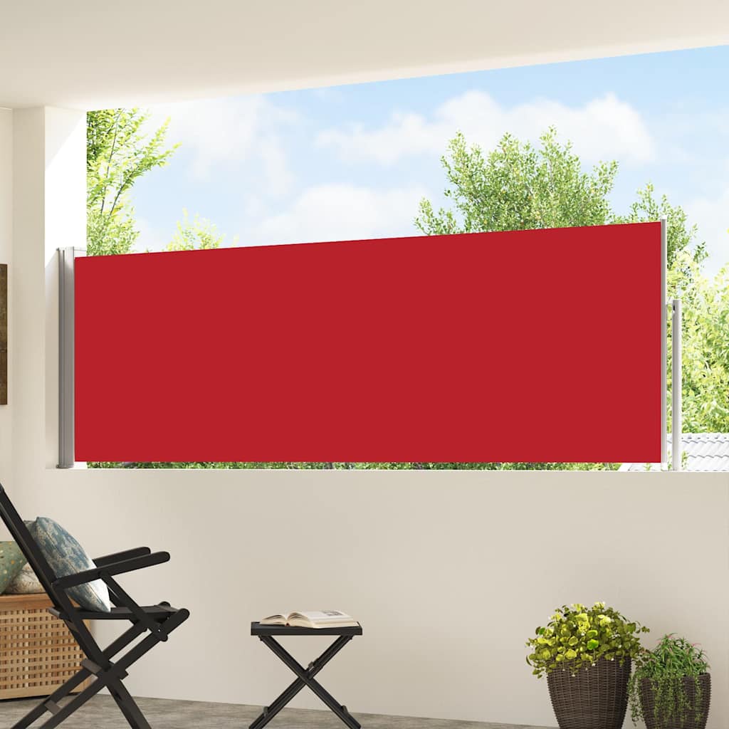 Ausziehbare Seitenmarkise 100×514 cm Rot