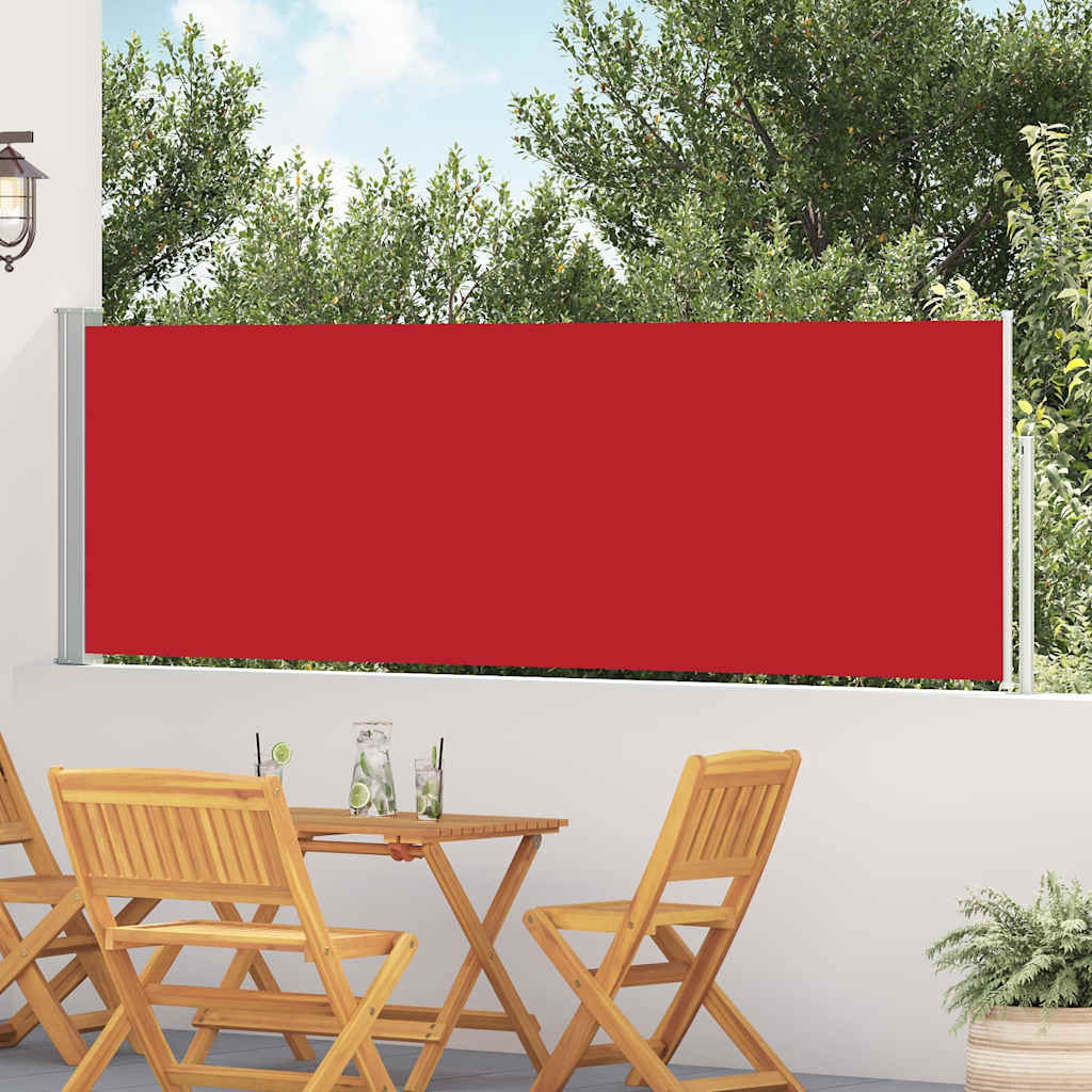 Ausziehbare Seitenmarkise 100×514 cm Rot