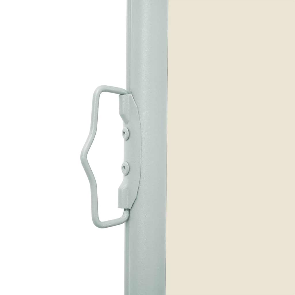 Ausziehbare Seitenmarkise 117×514 cm Creme