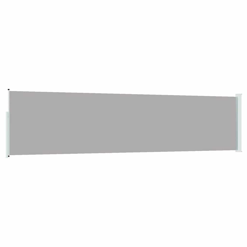Ausziehbare Seitenmarkise 117×514 cm Grau