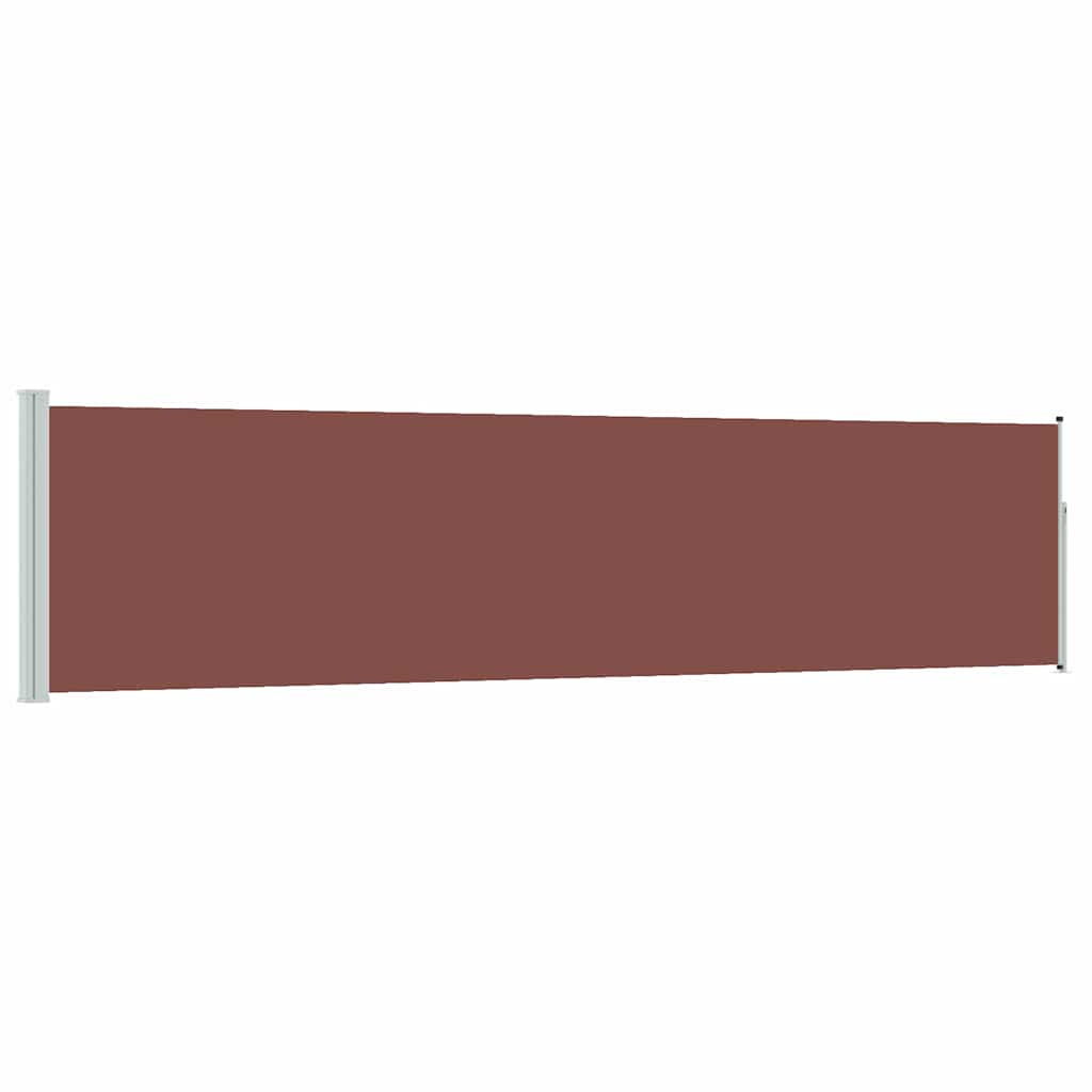 Ausziehbare Seitenmarkise 117×514 cm Braun
