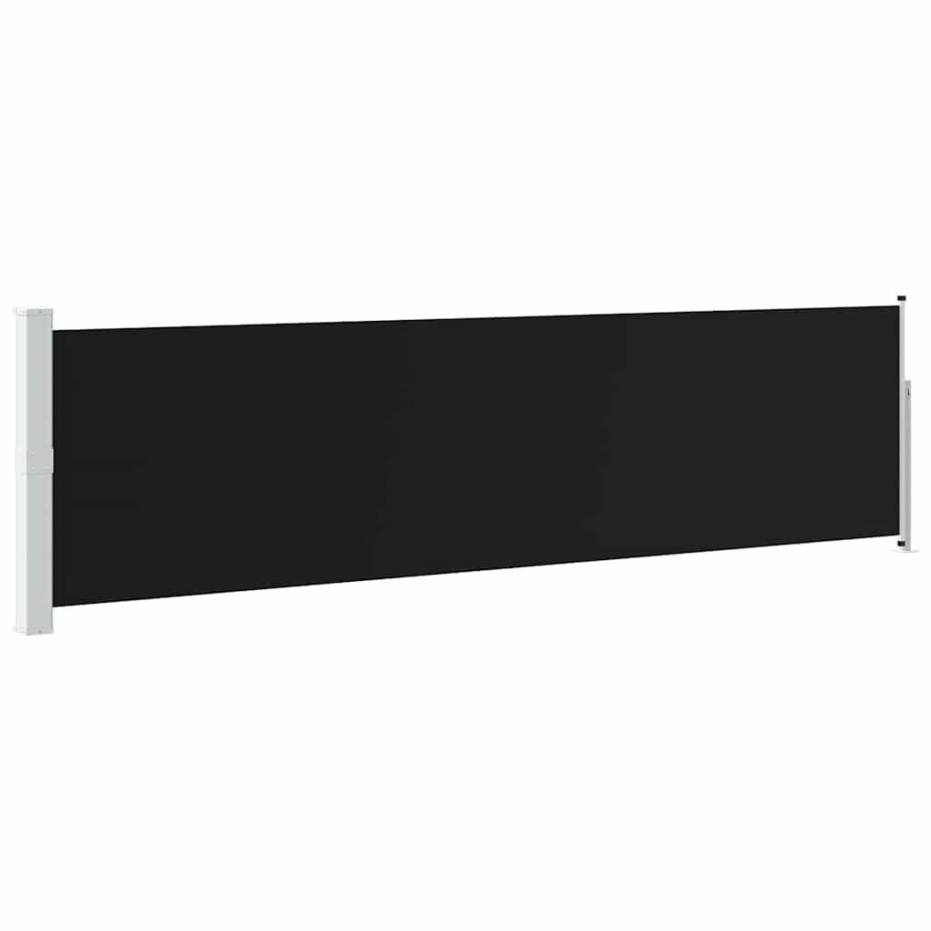 Ausziehbare Seitenmarkise 140×514 cm Schwarz