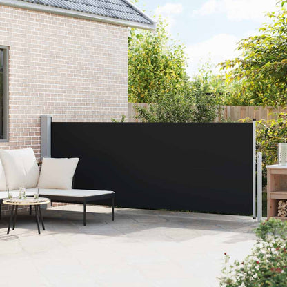 Ausziehbare Seitenmarkise 140×514 cm Schwarz