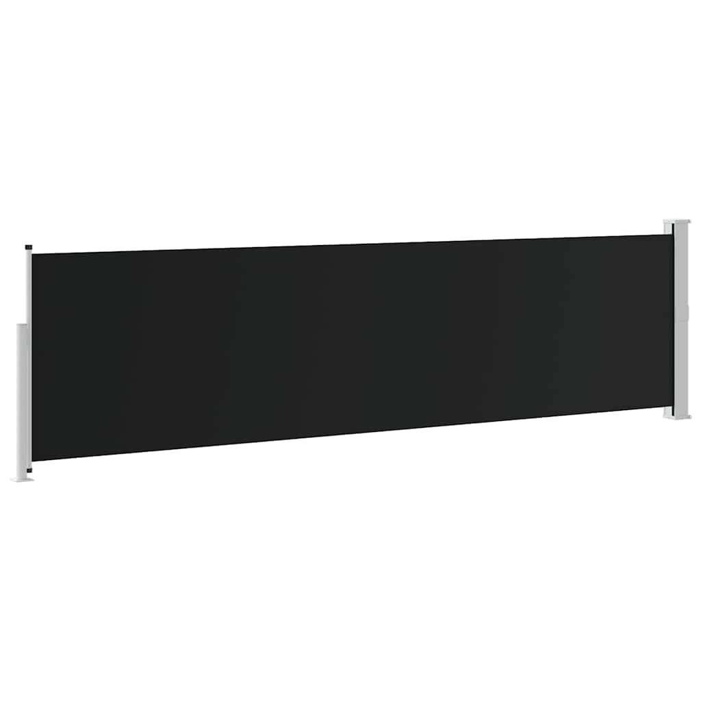 Ausziehbare Seitenmarkise 140×514 cm Schwarz