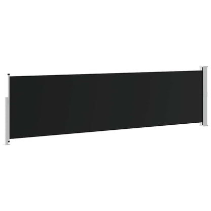 Ausziehbare Seitenmarkise 140×514 cm Schwarz