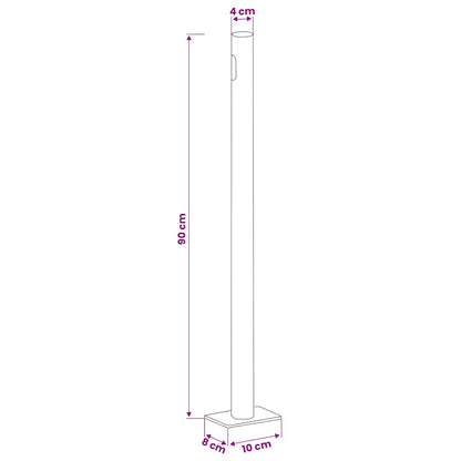 Ausziehbare Seitenmarkise 140×514 cm Creme