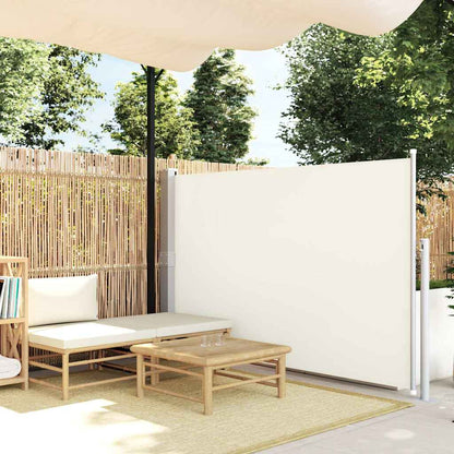 Ausziehbare Seitenmarkise 140×514 cm Creme