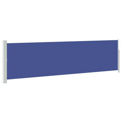 Ausziehbare Seitenmarkise 140×500 cm Blau