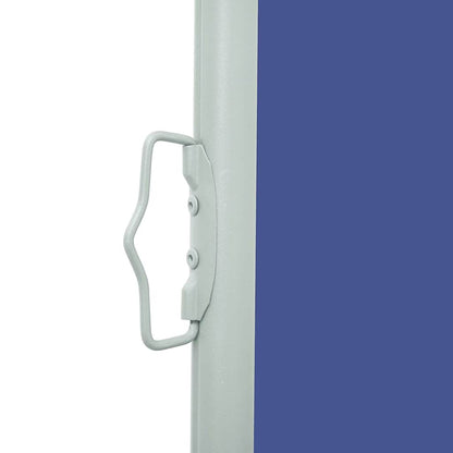 Ausziehbare Seitenmarkise 140×500 cm Blau