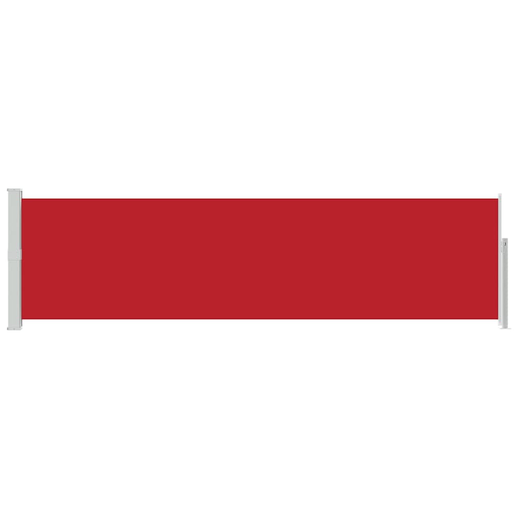 Ausziehbare Seitenmarkise 140×500 cm Rot
