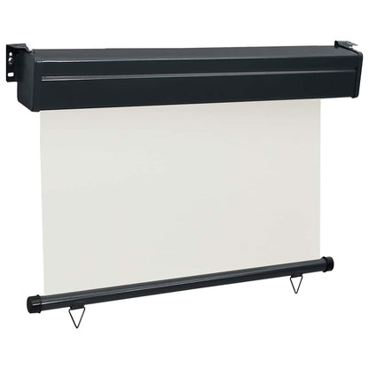 Balkon-Seitenmarkise 85x250 cm Creme