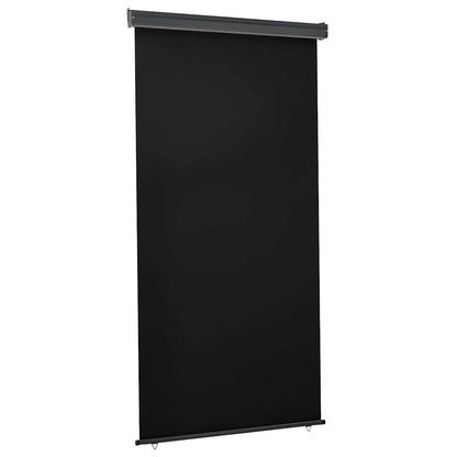 Balkon-Seitenmarkise 125x250 cm Schwarz
