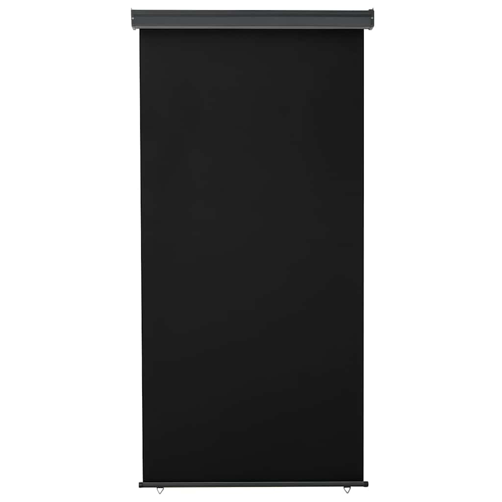 Balkon-Seitenmarkise 125x250 cm Schwarz