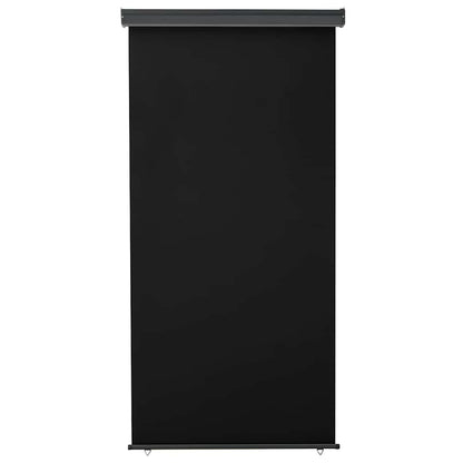 Balkon-Seitenmarkise 125x250 cm Schwarz