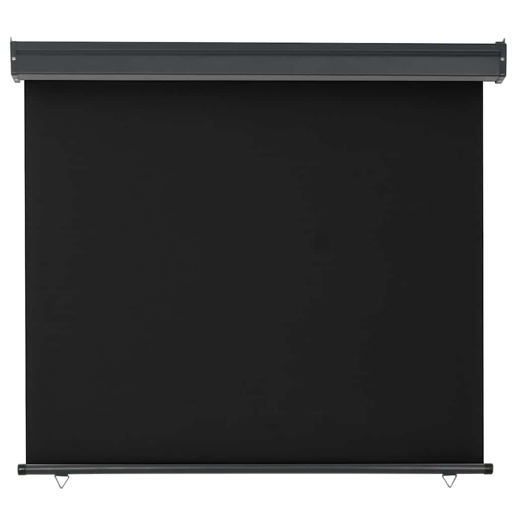 Balkon-Seitenmarkise 125x250 cm Schwarz