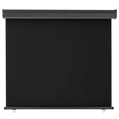 Balkon-Seitenmarkise 125x250 cm Schwarz