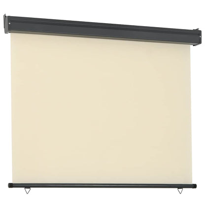 Balkon-Seitenmarkise 125x250 cm Creme