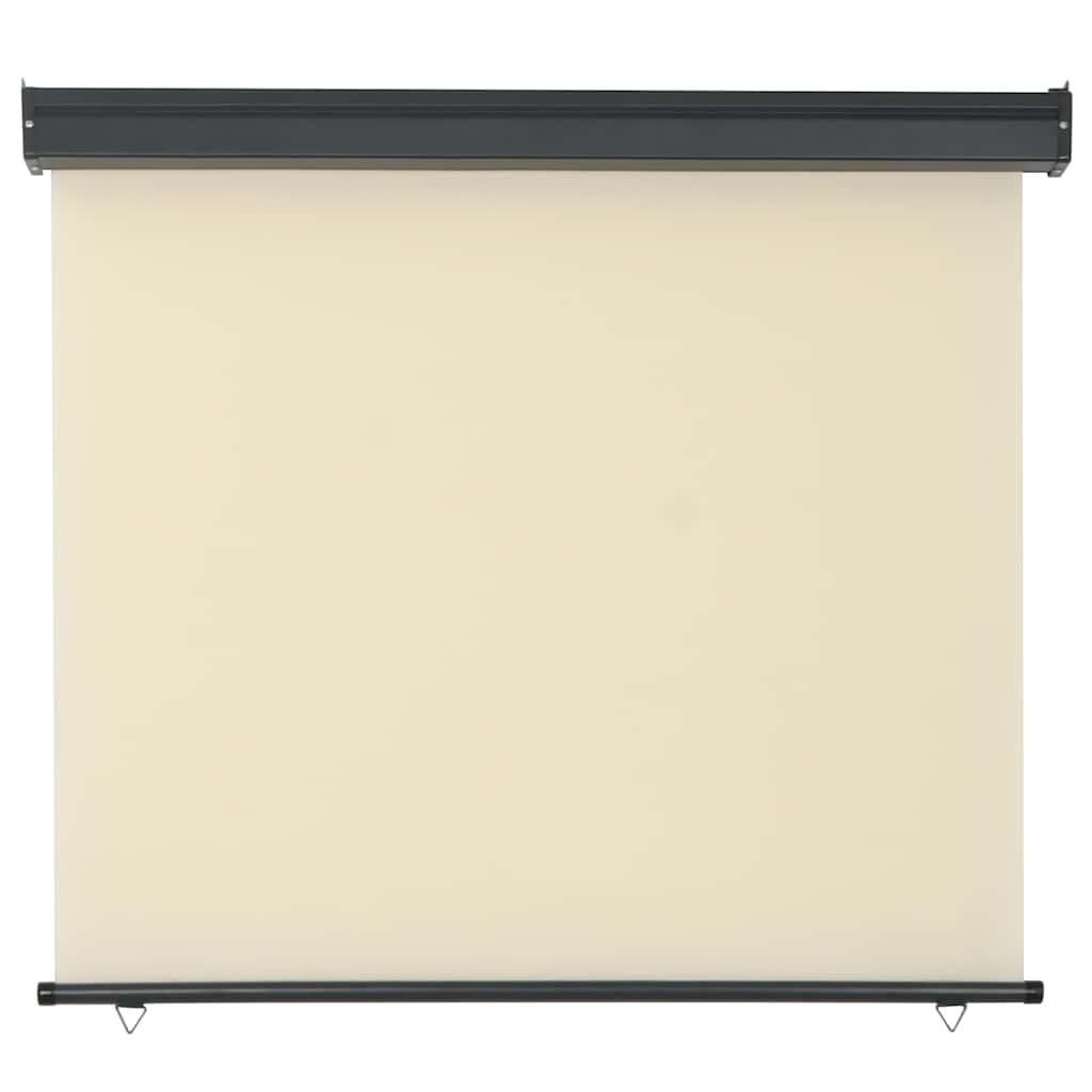 Balkon-Seitenmarkise 125x250 cm Creme
