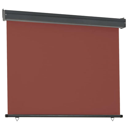 Balkon-Seitenmarkise 125x250 cm Braun