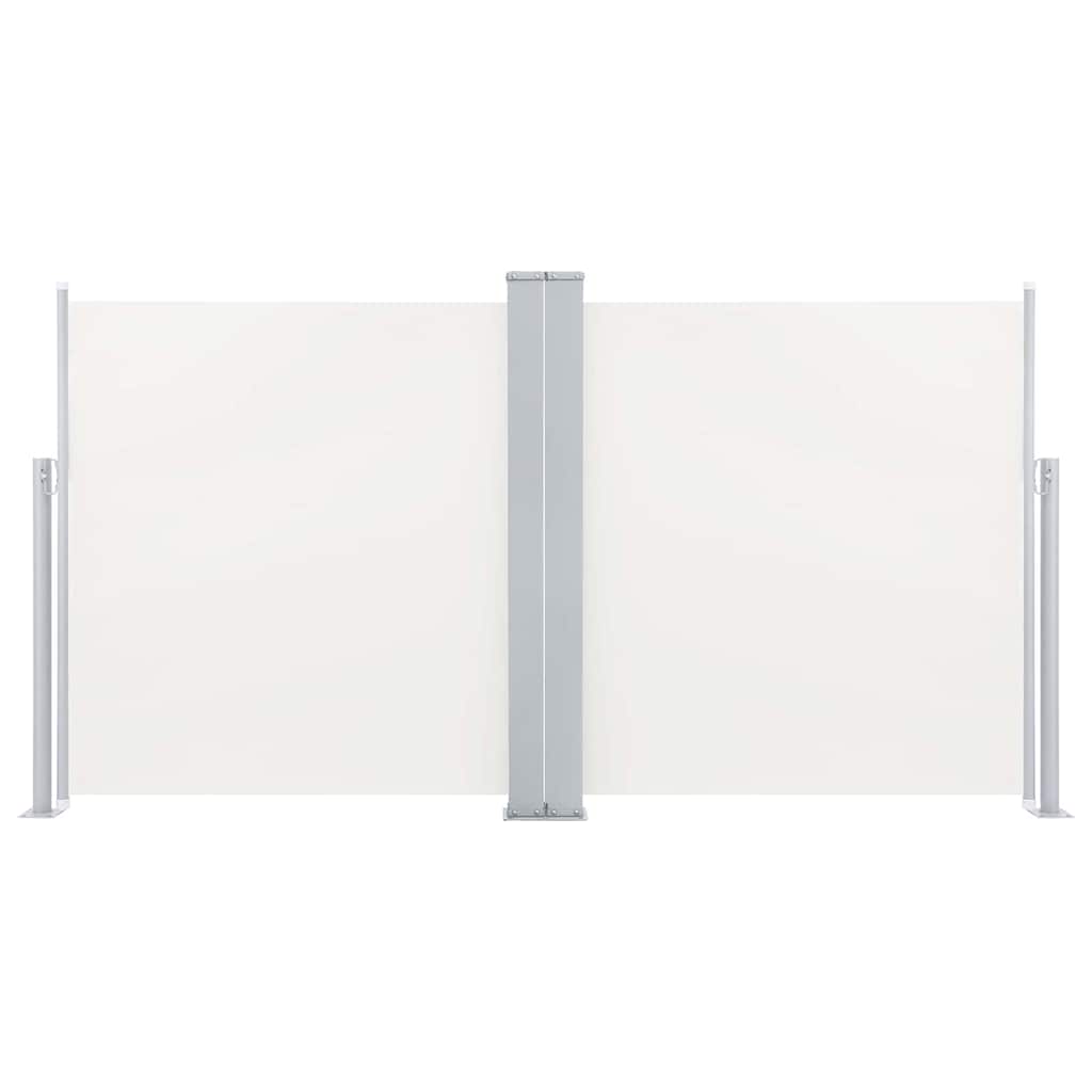 Ausziehbare Seitenmarkise Cremeweiß 120 x 600 cm