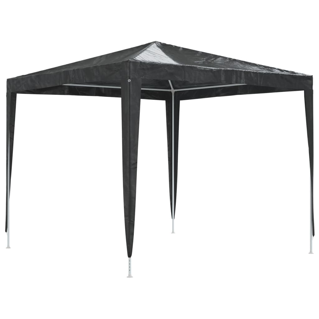 Tente de fête professionnelle 2,5x2,5 m anthracite 90 g/m²