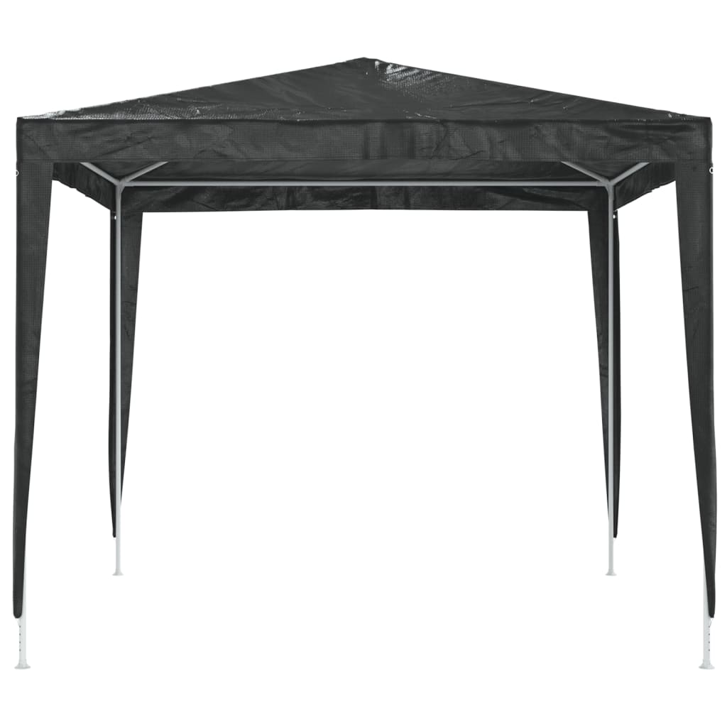 Tente de fête professionnelle 2,5x2,5 m anthracite 90 g/m²