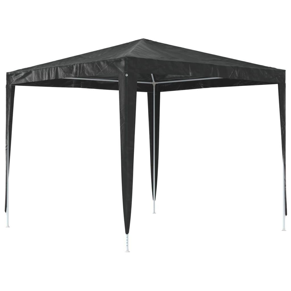 Tente de fête professionnelle 2,5x2,5 m anthracite 90 g/m²