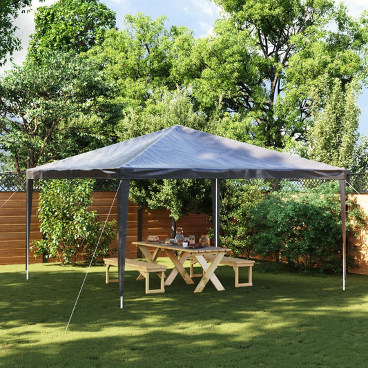 Tente de réception professionnelle 4×4 m anthracite 90 g/m²