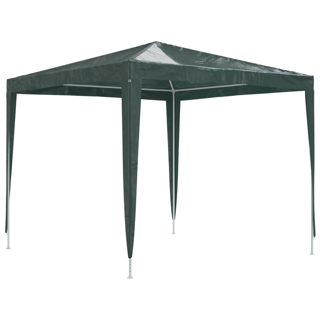 Chapiteau de fête professionnel 2,5x2,5 m vert 90 g/m²