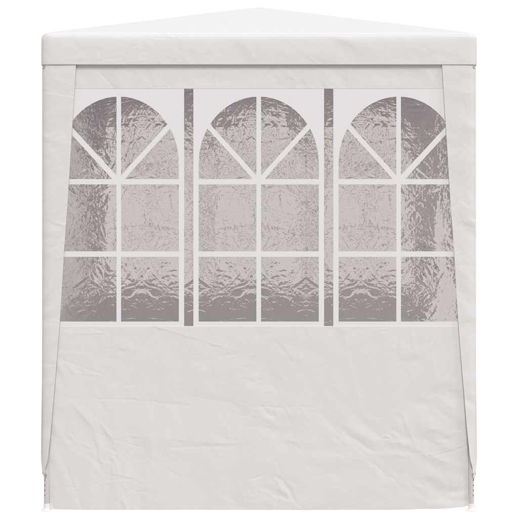 Professional party tent with side walls 2.5x2.5 m white 90 g/m²